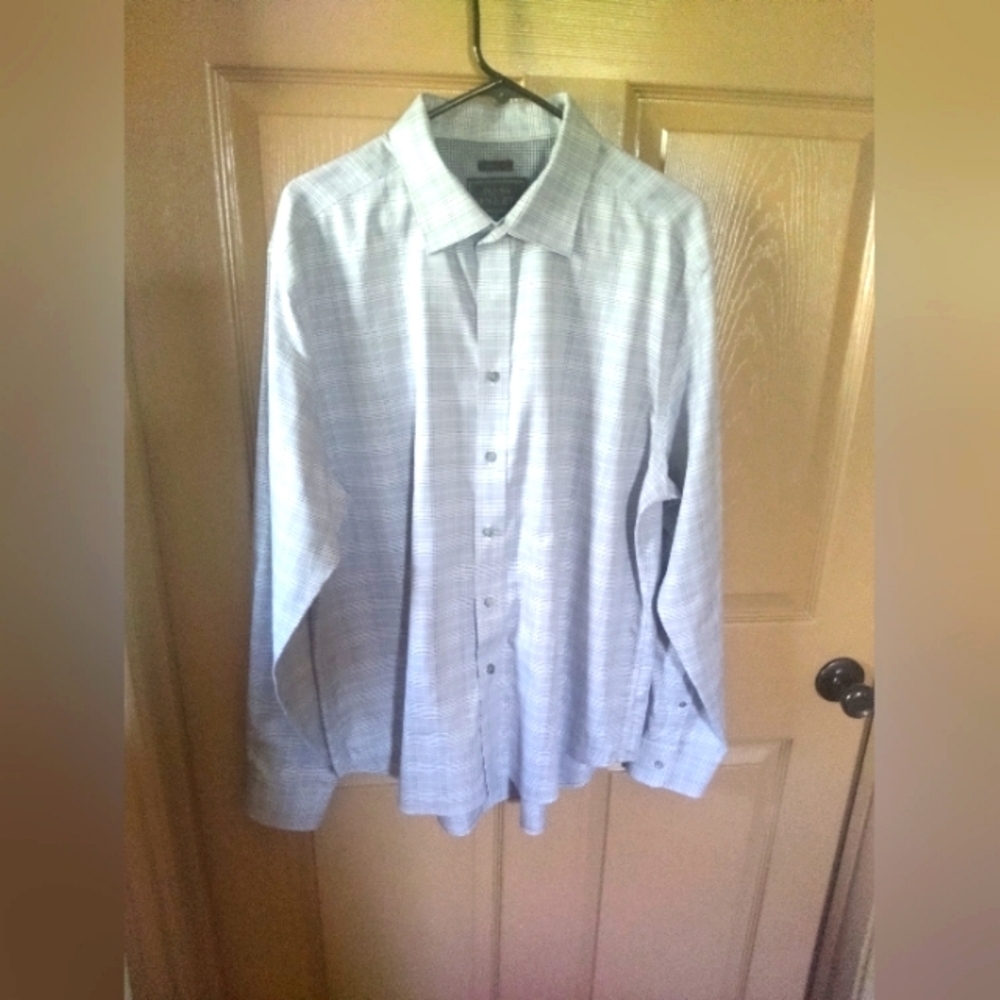 NWOT Men's Designer Gray Button-Up Shirt